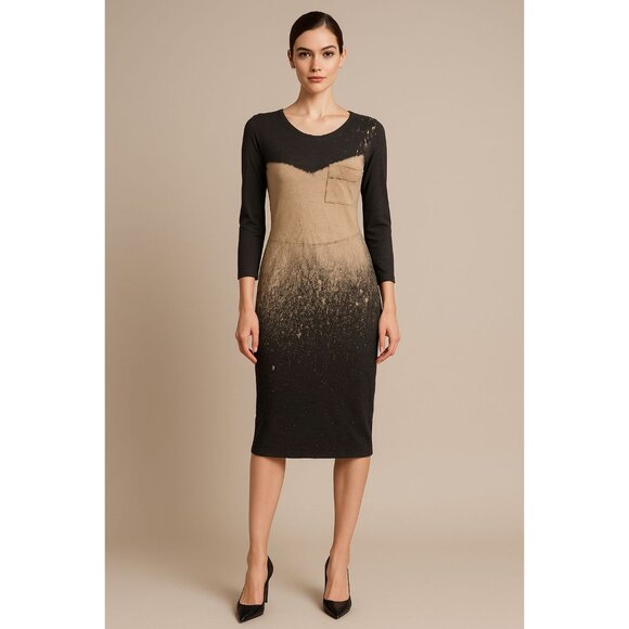 RAQUEL ALLEGRA Dresses & Skirts - Raquel Allegra Basic Bleach Fade Bodycon Authentic SZ 0 Chic Glam